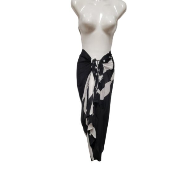 Cover Up Handpainted Cotton Batik Coverups Strapless Dress Wrapskirt Home Accent - Picture 6 of 6